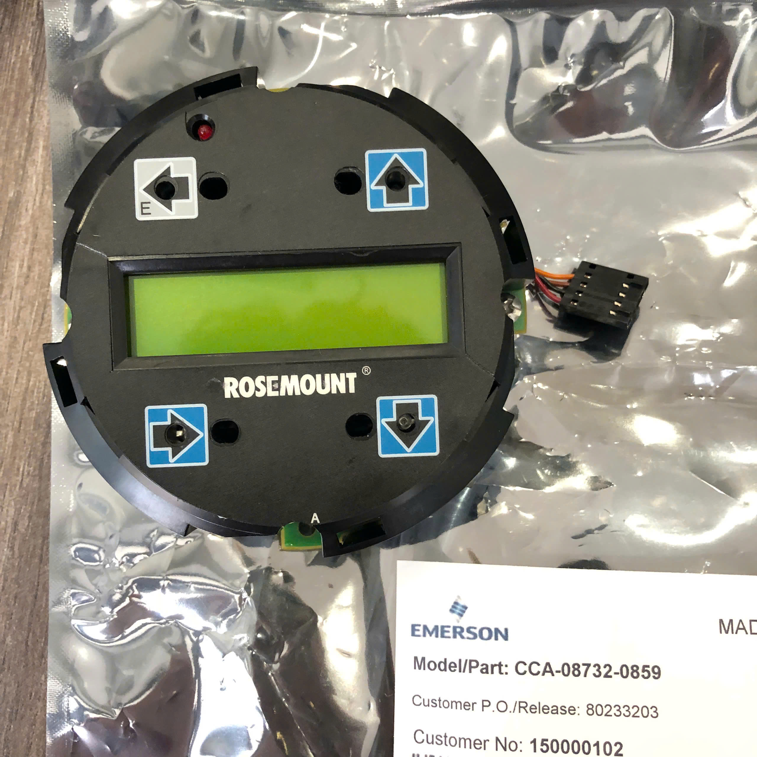 CCA-08732-0859 – Rosemount 8750 Display CCA-08732-0859 – Rosemount 8750 Display